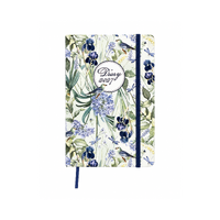 2027 Diary OzCorp Fashion A5 Day to Page Casebound Irises, D968