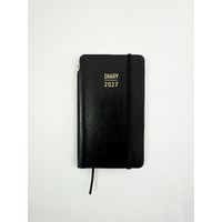 2027 Diary OzCorp Contempo Slim Week to View w/ Pen Black, AP-CPW1027
