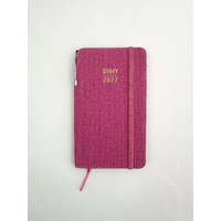 2027 Diary OzCorp Contempo Slim Week to View w/ Pen Pink, AP-CPW5127
