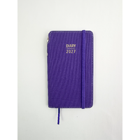 2027 Diary OzCorp Contempo Slim Week to View w/ Pen Violet, AP-CPW6227