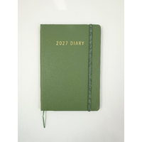 2027 Diary OzCorp Contempo A5 Week to View Olive, BA5CW4227