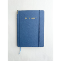 2027 Diary OzCorp Contempo A5 Week to View w/ Pen Ocean Blue, BA5CPW3227