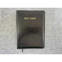 2027 Diary OzCorp Contempo A5 Day to Page Spiral Black, DA5SD1027