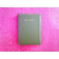 2027 Diary OzCorp Contempo A5 Day to Page Spiral Olive, DA5SD4227