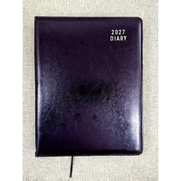 2027 Diary OzCorp Contempo A4 Day to Page Casebound Black, EA4CD1027