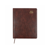 2027 Diary OzCorp Contempo A4 Day to Page Spiral Croc Tan, EA4SD2427