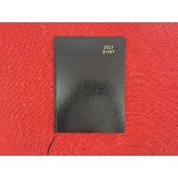 2027 Diary OzCorp Contempo A4 2 Days to a Page Casebound Black, FA4C2D1027