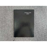 2027 Diary OzCorp Business Basic A4 Week to View Black, H-EA4W1027