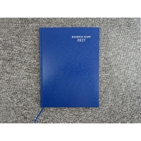 2027 Diary OzCorp Business Basic A4 Week to View Royal Blue, H-EA4W3027