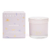 Serenity Scented Candle 300g - De-Stress Amethyst Crystal, Home Fragrance Co. SCY300AM
