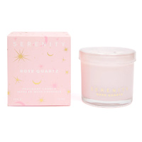 Serenity Scented Candle 300g - Love Rose Quartz Crystal, Home Fragrance Co. SCY300RQ