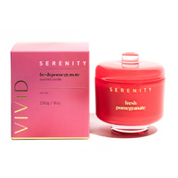 Serenity Scented Soy Candle Fresh Pomegranate 230g Home Fragrance Co SVV230FP