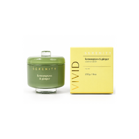 Serenity Vivid Lemongrass & Ginger 230g Scented Soy Candle Wellness SVV230LG