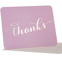 Hipp Thank You Cards Pack of 10 Lilac/Gold Foil