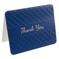 Hipp Thank You Cards Pack of 10 Foil Embossed - Navy 