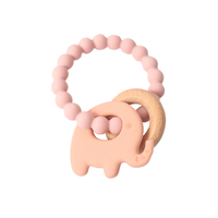 Teething Toy Baby Silicone Teether Elephant Pink, Splosh BBY204 Baby Gift
