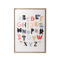 Framed Canvas Baby Alphabet 40x60cm, Splosh BBY223 Baby Gift