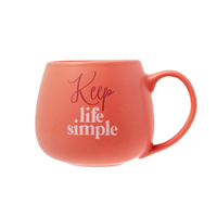 Splosh Mug Colour Pop Keep Life Simple, Gift For Coffee Lovers CPM003