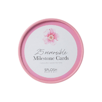 Milestone Cards Floral Pink, Splosh BBA006 Baby Gift