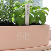 Splosh Herb Label Home Grown Basil, Ceramic Plant Label Garden Tag HMG014