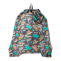 Splosh Out & About Drawstring Bag - Dino Skate - Back to School, OUT102B