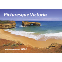 2024 Calendar Picturesque Victoria Horizontal Wall by New Millennium Images