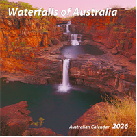 2026 Calendar Waterfalls of Australia Square Wall