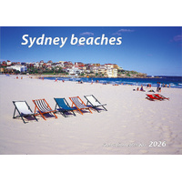 2026 Calendar Sydney Beaches Horizontal Wall