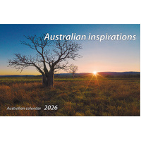 2026 Calendar Australian Inspirations Desk Easel Spiral