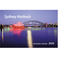 2026 Calendar Sydney Harbour Desk Easel Spiral