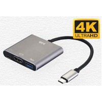 KLIK USB C MALE TO HDMI/USB/USCBC ADAPTER