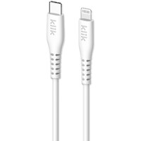 Klik 1.2m USBC Male To Lightning Cable - White