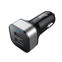 iGear Dual USB Car Charger - Suits all USB Devices Black IG1866