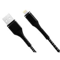 iGear Charge & Data 1.2m Fast Charge Cable for iPhone/iPad Black IG1909