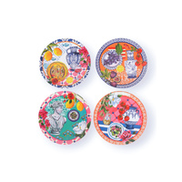 La La Land Plates 23cm Mediterranean Summer Set of 4, MP-LL40