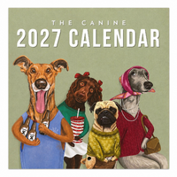 2027 Calendar La La Land The Canine Square Wall, CA-LL29