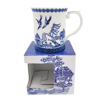 PNC Mug 415mL Blue & White Willow Fine Bone China, CW1137L