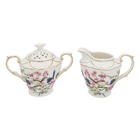 PNC Sugar & Creamer Set Blue Wren Fine Bone China, CW277