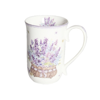Mug - Vintage Lavender Mug 405mL, Fine Bone China, Quality Homeware PNC