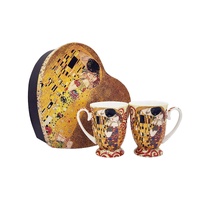 PNC Mug 280mL The Kiss by Klimt Set of 2 in Gift Box, CW1538H