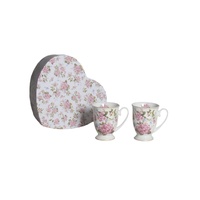 PNC Mug 280mL Hydrangea Set of 2 in Gift Box, CW1684