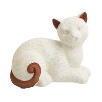 Ornament Laying Cat 12cm Terracotta by Urban Products UH016583, Cute Home Decor