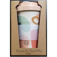 Eco Travel Mug Marziah Abstract Foliage 400mL by Urban Products UP120288