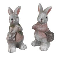 Ornament Bunny (Set of 2) Large 26cm by Urban Products UH145121, Cute Home Decor