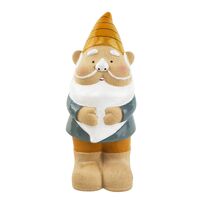 Garden Gnome Statue Yellow Hat 24cm by Urban Products UG136218