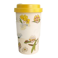 Eco Travel Mug May Gibbs Gum Blossom Babies 400mL Yellow Urban Products UP120344