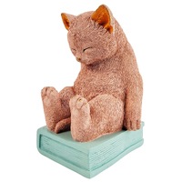 Bookend Ludicrous Cat (Single) 19cm Vibrant Pink, Urban Products UH163003