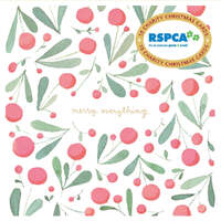 Vevoke Charity Boxed Christmas Cards 10 Pack Wallet RSPCA Merry Everything