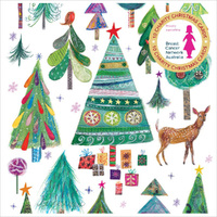 Christmas Card (Pk of 10) BCNA Christmas Trees by Vevoke HS-XCP23016