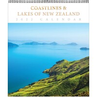 2022 Calendar Coastlines & Lakes of New Zealand Deluxe Wall by Browntrout A00659